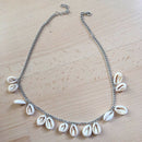 Behemian Shell Choker Necklace Women Beach Boho Sea Shell Pendant Chain Nec W6O3