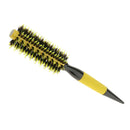 Round Hair Roller Brush Natural Wood Nylon Bristle Styling Hairbrush 1.8"
