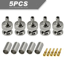 5x Male BNC RF Connector Adapter RG58 RG-58 Coax Coaxial Cable Crimp Plug