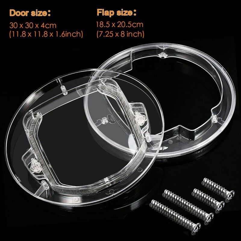 Cat Flap Door, 4 Way Locking Cat Doors, Small Pet Door for Cats, Small Dogs