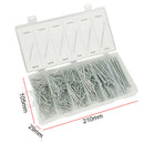 555pc Industrial Iron galvanizing Cotter Pin Assortment Clip Key Set Kit XXD
