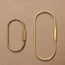 Keychain With Lock D Key Chain Ins Golden Camping Carabiner Survival Campin N2R9
