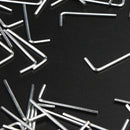 10pcs 3mm  Metal Hex Key Allen Wrench Hexagon L-Wrench Chrome-vanadium Steel J!E