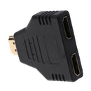 HDMI Male to Dual HDMI Female 1 to 2 Way Splitter Adapter Converter for DVD