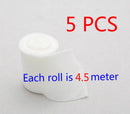 5 Rolls of Elastic Adhesive Stretch Bandage By The Roll Clean Medical Use WhiteM