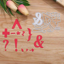 Symbol Cutting Dies Stencils Scrapbook Embossing DIY Craft Album Card Gift