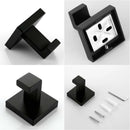 2 Pack Matte Black Towel Hook Stainless Steel Bathroom Rust Proof Clothes T F8W3