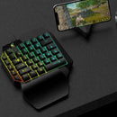 1x K15 One-handed Membrane Gamer USB Keyboard Mechanical RGB Wired Light Ba G1A0