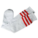 Red stripes on white tube socks Sports / Athletic / Football / Soccer Top K
