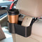 4x Black Plastic Universal Portable Car Seat Back Storage Box Organizer Ho AKJ