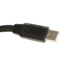 30CM USB Splitter Cable, Male to 2 Female Adapter USB Cord, 2 Port Hub for Data