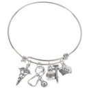 Nurse Cap Stethoscope Commemorative Adjustable Bracelet Ornament Gift HFB Gw
