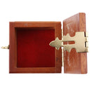 Magic trick prop coin ring box mini wooden case for magician accessory FT