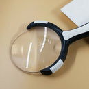 Magnifier,Handheld Magnifier with 10 Led Lights,Dimmable Magnifying Glass f E2N3