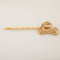 Hollow Hair Clip Hairpin Women Accessory Rhinestone Hairgrip (Pumpkin Car) A