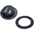 (2 PACK) SPEAKER BOX TERMINAL ROUND SPRING CUP CONNECTOR SUBWOOFER ENCLOSUR D1K6