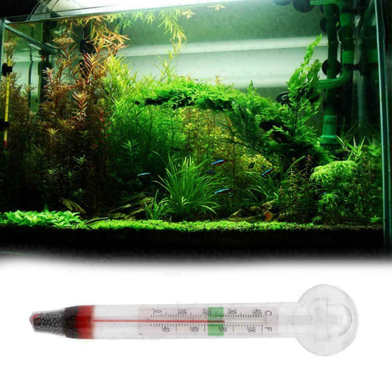 Fish Tank Aquarium Reptile Box Aquarium Glass Thermometer Accessory Quality N1W0