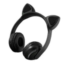 Kids Headphones Over Ear - Cat Ear Wireless Stereo Gaming Headset with LED