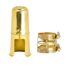 Brass Sax Mouthpiece Kit Alto Saxophone Mouthpiece Cap Cover Ligature Kit