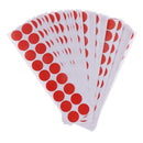 900pcs Self Adhesive Target Paster, Shooting Splatter Stickers Patches Red