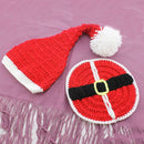 Crochet Knit Newborn Baby Photography Prop Soft Handmade Christmas Costume