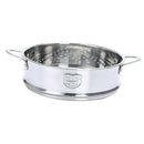 Set of 2 Steamer Basket Kitchen Steamer Pot Prepares Eggs Cooking 20/18cm