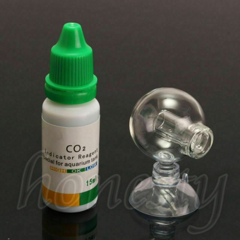 Aquarium Carbon Dioxide CO2 Checker Tester Monitor PH Indicator Glass Drop Ball