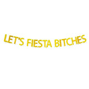 let's festa bitches banner mexican carnival party decor glitter paper bunting BX