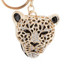 Shinning Leopard Head Pendant Car Keychain Keyring Fashion Accessories Gift