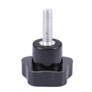 5 Pcs 6mm Dia Male Thread Plastic Five Pointed Star Knob Replacement M9P9