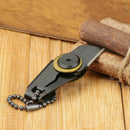 Pocket Mini Steel EDC Tool Military Zipper Outdoor Self Survival Defense; W0M5