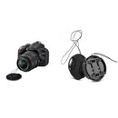 Durable 52 mm Front Lens Cap Center Snap on Lens cap for Nikon + Leash P.ES