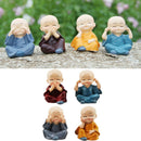 4pcs Cute KungFu Monk Car Interior Display Decor Car Seat Ornament Gift