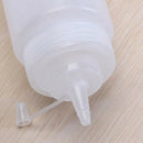 250ml White transparent Plastic Sauce Squeeze Bottle Dispenser With Cap A7T6