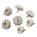 20x Furniture Felt Pads Floor Protector Nail In Non Slip Table Chair Leg Cap