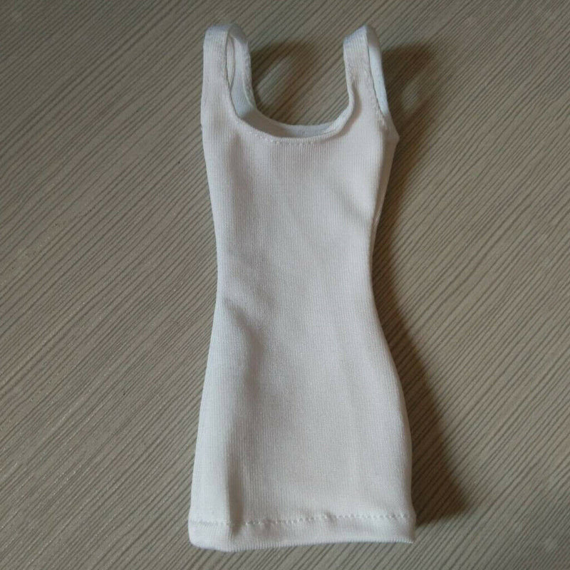 2 Pieces 1/6 Skirt Sets Black White Dress Clothes Fashion for 12