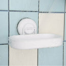 Stainless Steel Kitchen Bathroom Shower Shelf Storage Suction Basket Rac AME