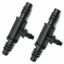 10 Pcs Tee Connector Use In The 8/11mm Tube Change In 4/7mm Barbed Connecto X4W2