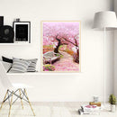 DIY Full Drill Diamond Painting Peach Tree Cross Stitch Embroidery Mosaic