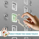 Portable Non-contact Door Opener Convenience Hand Press Elevator Tool Keychain