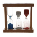 3 in 1 Sand Timer 1+3+5 Minute - Natural Wood G9Q4