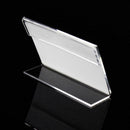 Clear Acrylic Sign Display Stand Table Name Price Tag Menu B2U3 60X40mm Hol H1B8