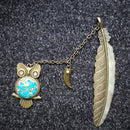 Luminous Night Owl Bookmark Label Read Maker Feather Book Mark Stationery ME