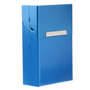 Aluminum Cigar Cigarette Box Storage Case Blue
