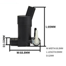 Front Rear Dual Outlet Windshield Water Spray Motor Wiper Nozzle Mist for Ford