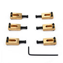 Set Of 6 Pcs Guitar Bridge Saddle String Saddle Brass