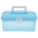 Multi-functional Durable Transparent Plastic Storage Box With Removable Tray