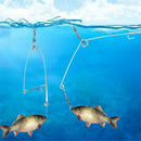 10x Stainless Steel Fishhook Automatic Device Trap Fishing Hook Tool Accessories