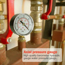 Dual Scale 1/8 BSPT Pneumatic Hydraulic Pressure Gauge -1-0Bar/-30-0inHg