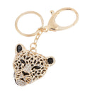 Shinning Leopard Head Pendant Car Keychain Keyring Fashion Accessories Gift
